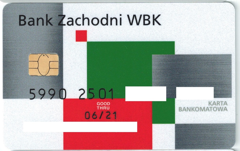 Karta bankomatowa - bankowa BZWBK