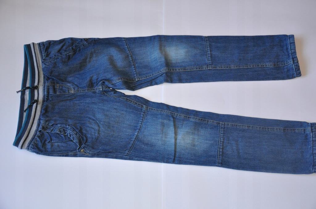 COOL CLUB spodnie jeansy 140 ocieplane