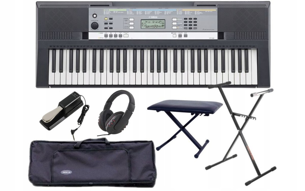 YAMAHA YPT 240 KEYBOARD EDUKACYJNY MEGA FULL PACK 7234937800 oficjalne archiwum Allegro