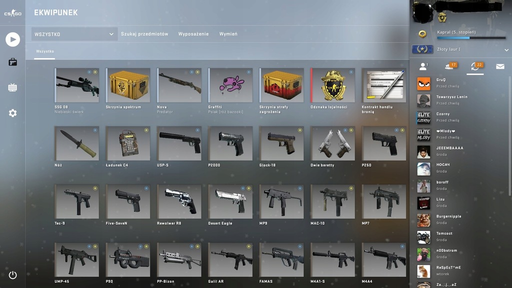 Konto CS GO counter strike GOLD 1 / 2 Silver
