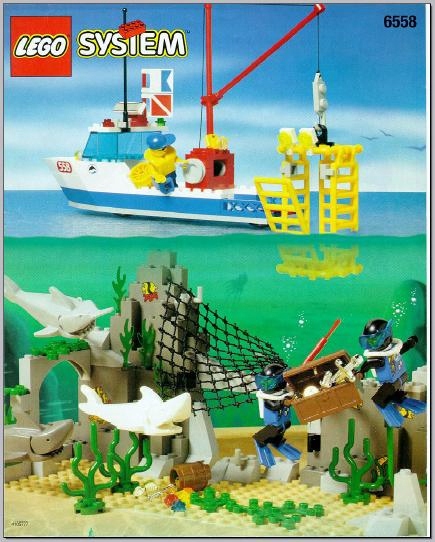Lego 6558 / Shark Cage Cove / instrukcja