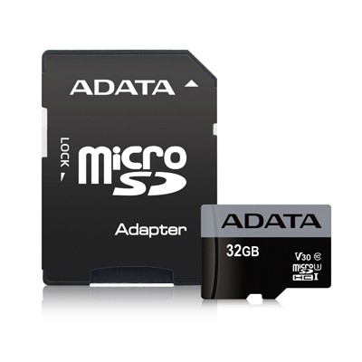ADATA microSD Premier 32GB UHS-1/U3/V30+adapter