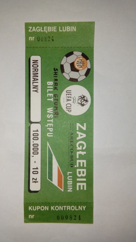 Zaglebie Lubin Shirak Gyumri 1995 Puchar Uefa
