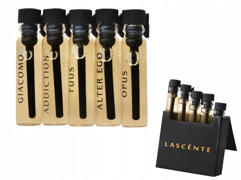 Próbki perfum męskich LASCENTE 5 zapachów 5 x 1ml