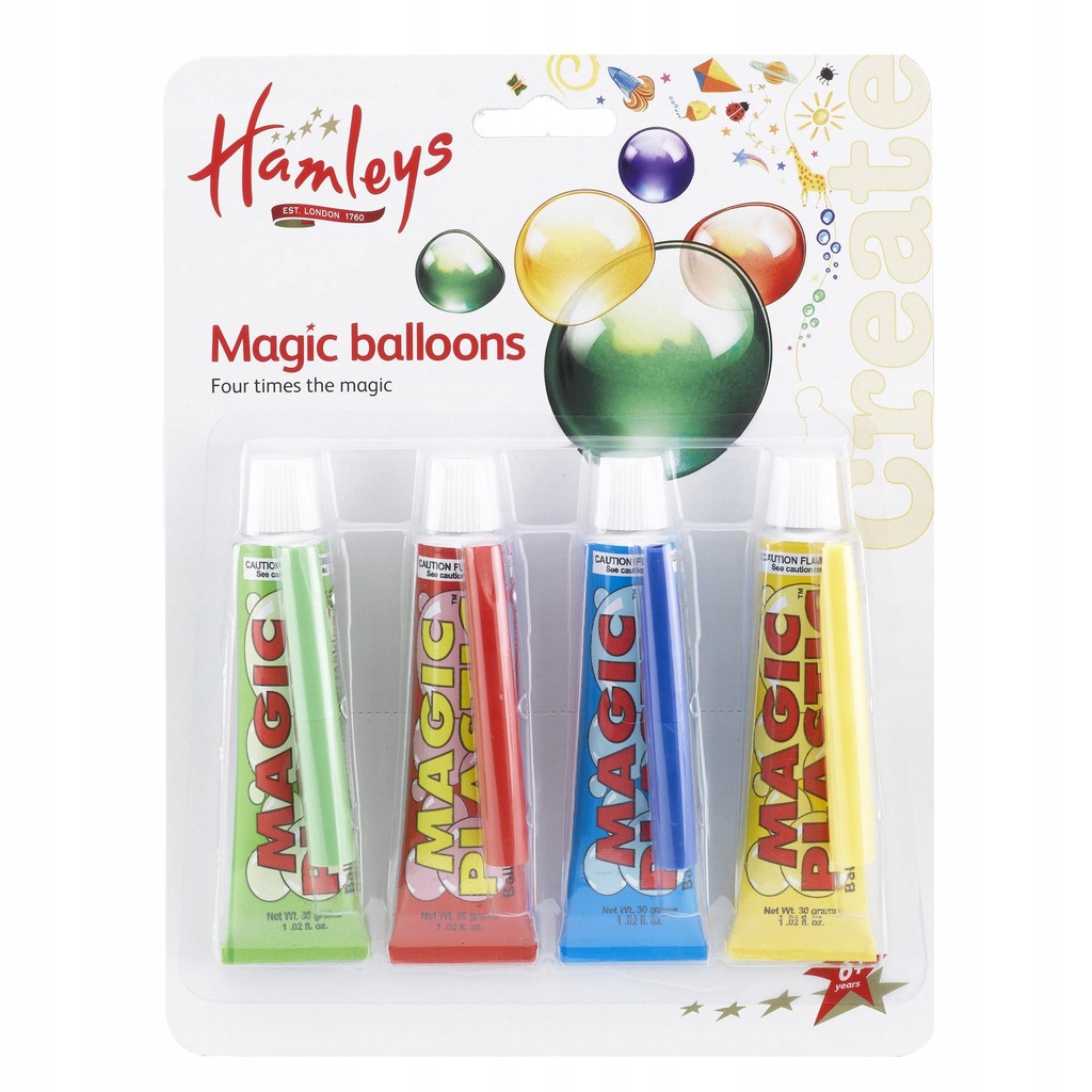 HAMLEYS MAGIC PLASTIC 4 PACK