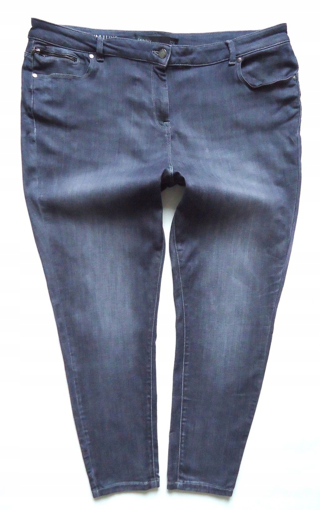 NEXT spodnie jeansy rurki SKINNY przetarcia 50/52