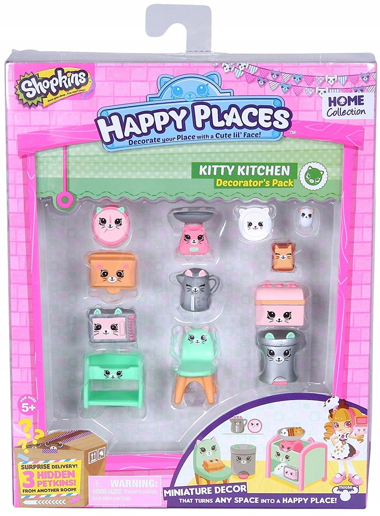 Shopkins FIGURKI - Kitty Kitchen Happy Places Tv