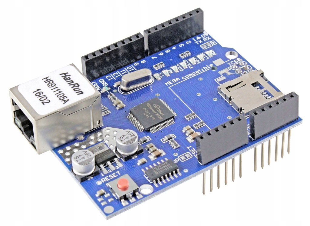 W5100 MODUŁ SIECIOWY MicroSD ETHERNET E1082