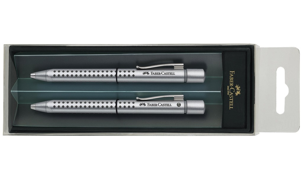 Zestaw Faber-Castell Grip Długopis+Ołówek Srebrny
