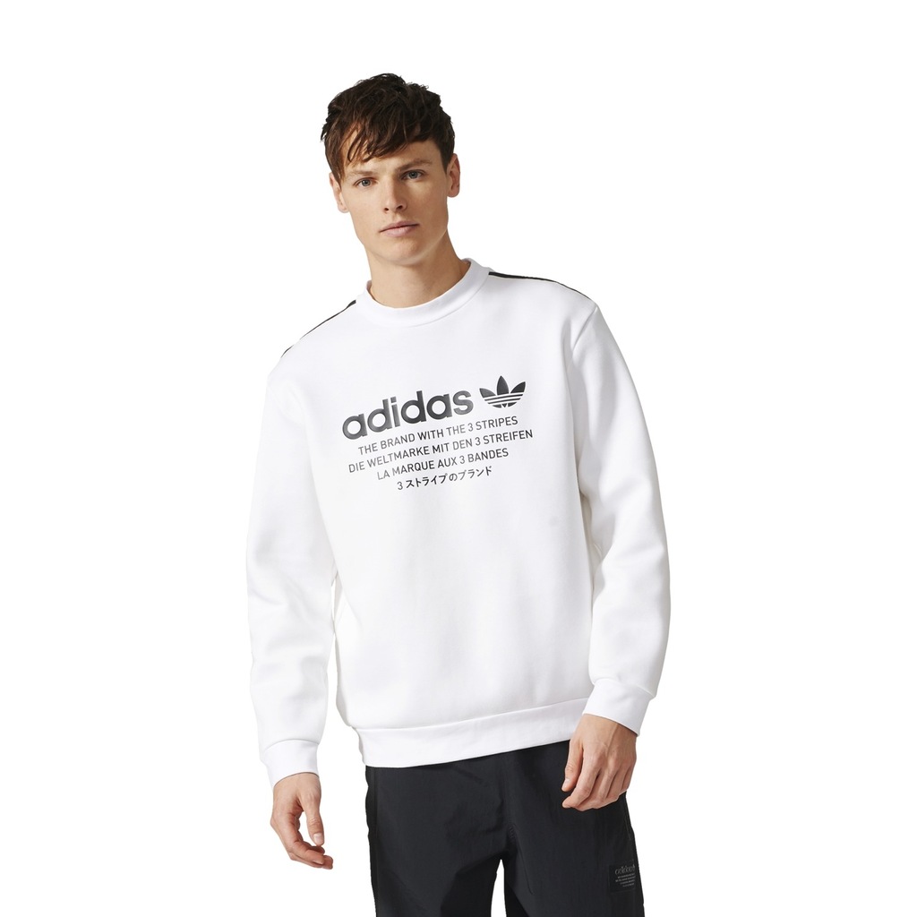 Adidas Originals bluza Crew NMD biała 