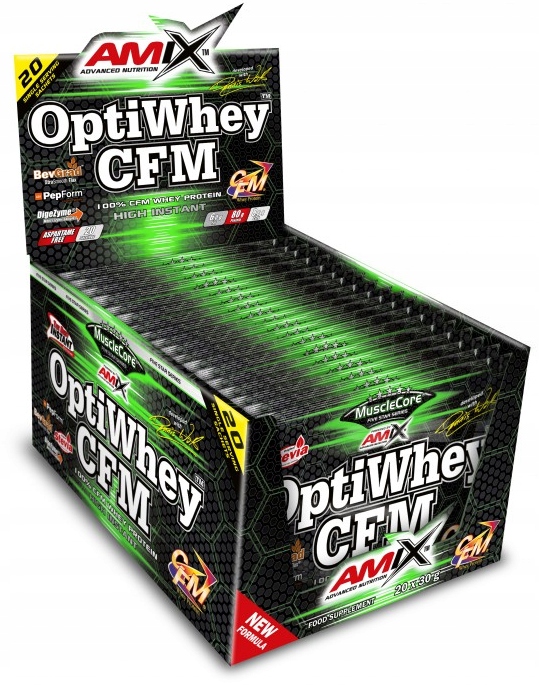 AMIX OptiWhey CFM trzy rodzaje białka serwatkowego