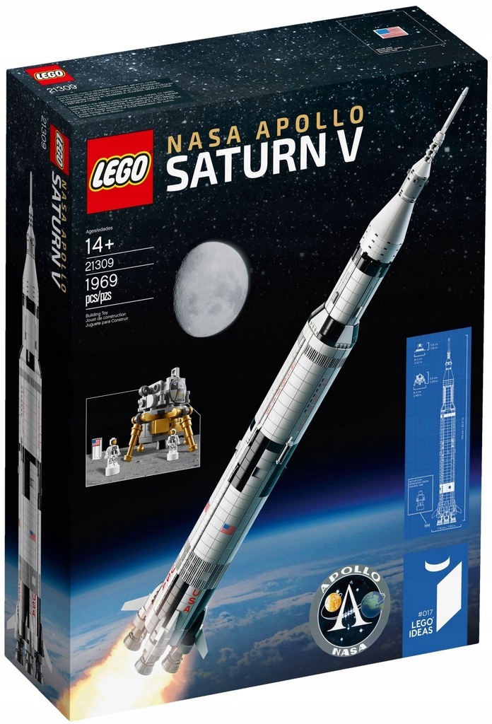 LEGO IDEAS 21309 RAKIETA SATURN V /SKLEP WROCŁAW/
