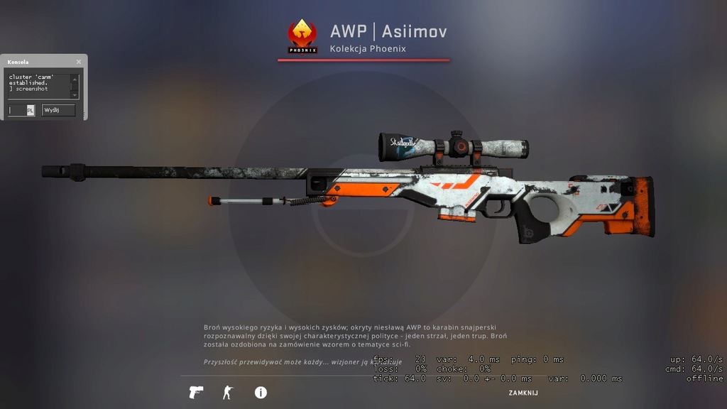 AWP Asiimov CS GO WW !! NAJLEPSZA CENA !!!!!