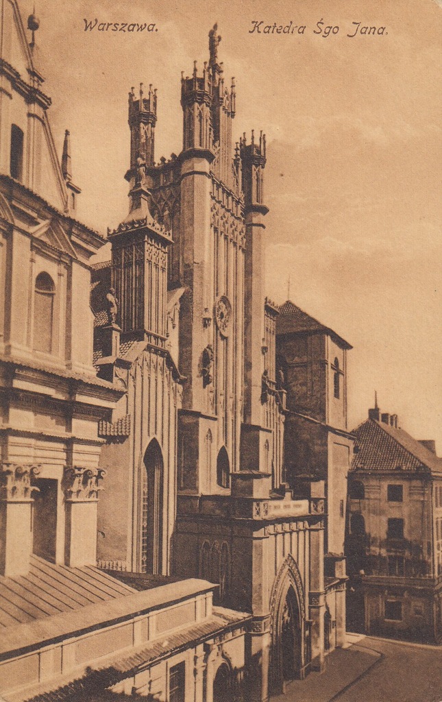 WARSZAWA KATEDRA ŚW JANA (ŚGO JANA) RZADKA OK 1900