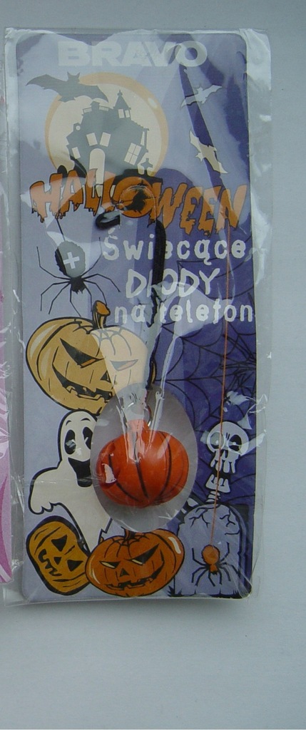 Nowa zafoliowana dioda dynia Halloween do telefonu