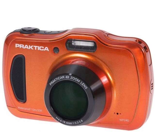 PRAKTICA Aparat wodoodporny AWP240 pomarańczowy