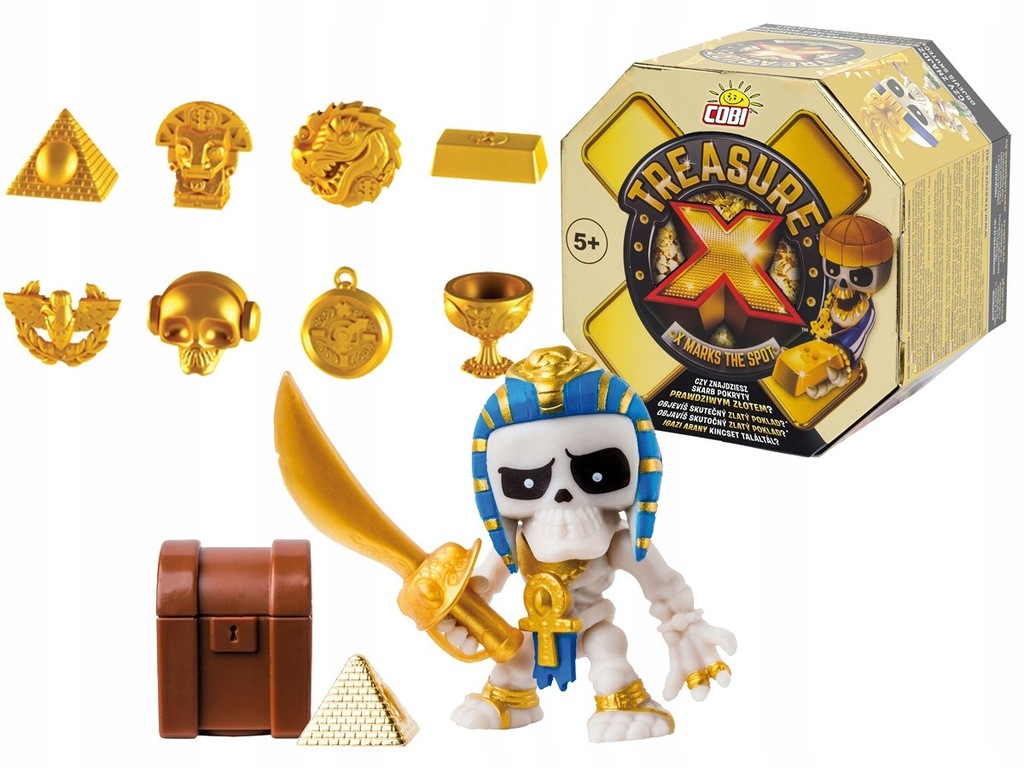 TREASURE X SKARB BRYŁA FIGURKA Cobi POSZUKIWACZ