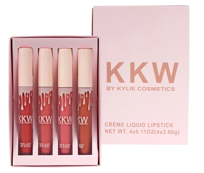 KYLIE JENER KKW ZESTAW 4szt BŁYSZCZYKÓW POMADEK