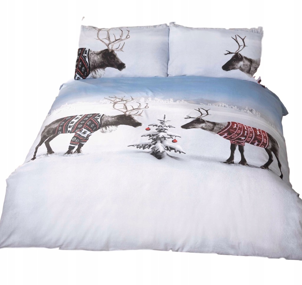 Pościel świąteczna REINDEER jelonki 200x200