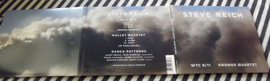 STEVE REICH - WTC 9/11 / KRONOS QUARTET 2 CD
