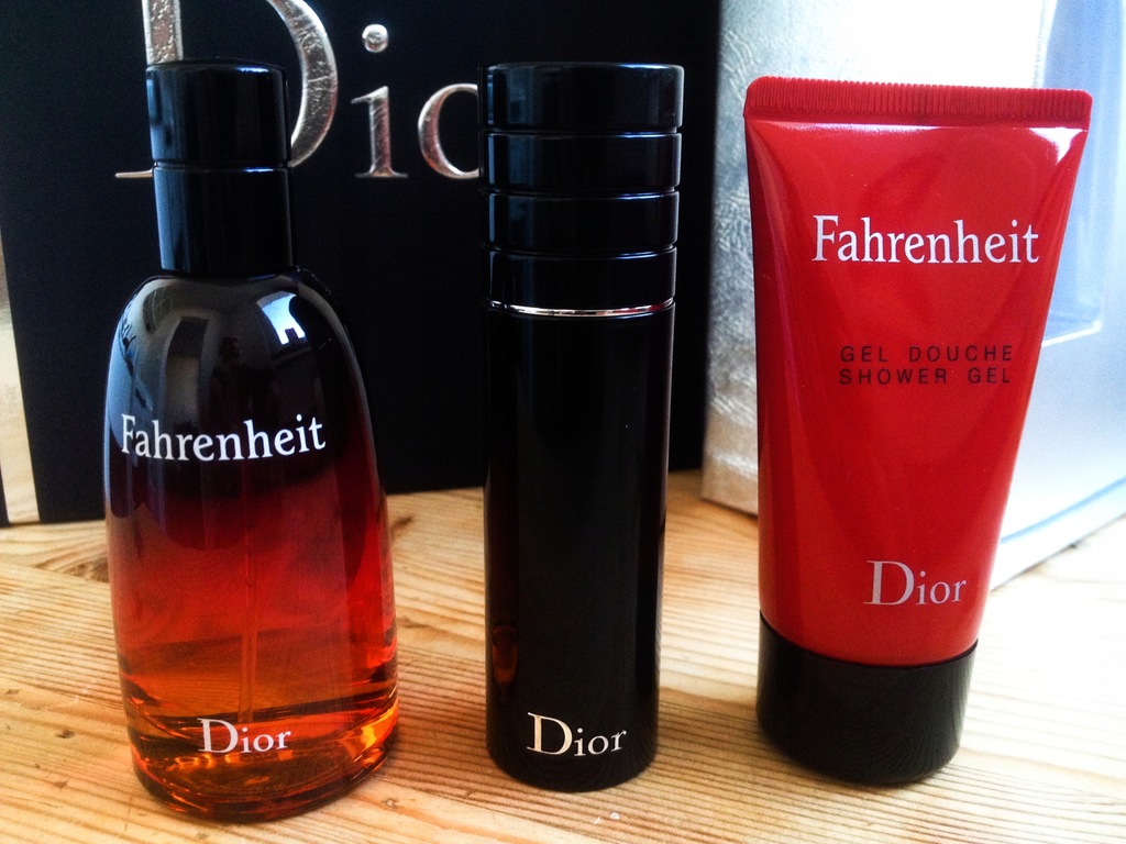 Dior Fahrenheit EdT60ml+dyfuzer+żel 50ml zestaw
