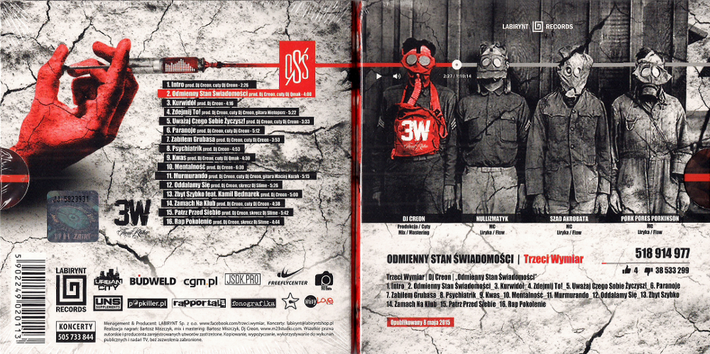 TRZECI WYMIAR - ODMIENNY STAN ŚWIADOMOŚCI [CD]