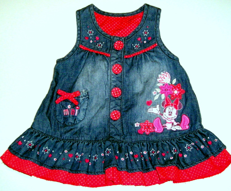 Disney PRINCESKA sukienka JEANS r. 62-68/3-6 m-cy