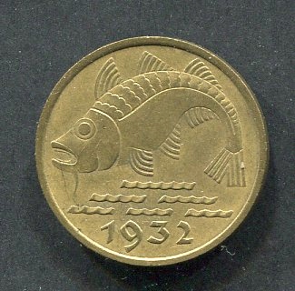 GDAŃSK / Danzig. 10 Pfennig 1932.