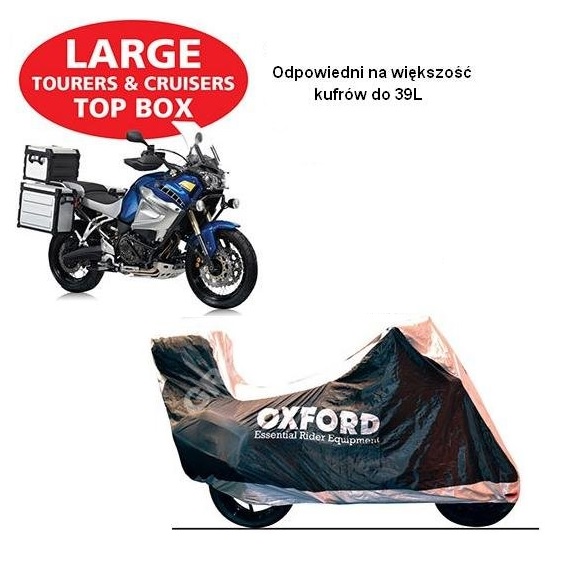 OXFORD AQUATEX pokrowiec na motocykl z kufrem L