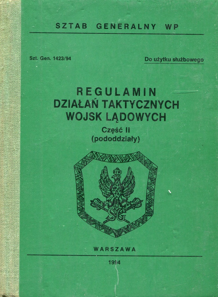 Regulamin działań taktycznych wojsk lądowych, cz.2