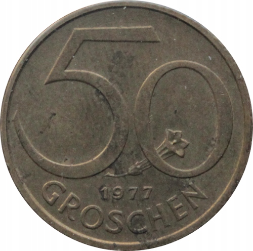 50 groszy 1977 Austria st.III