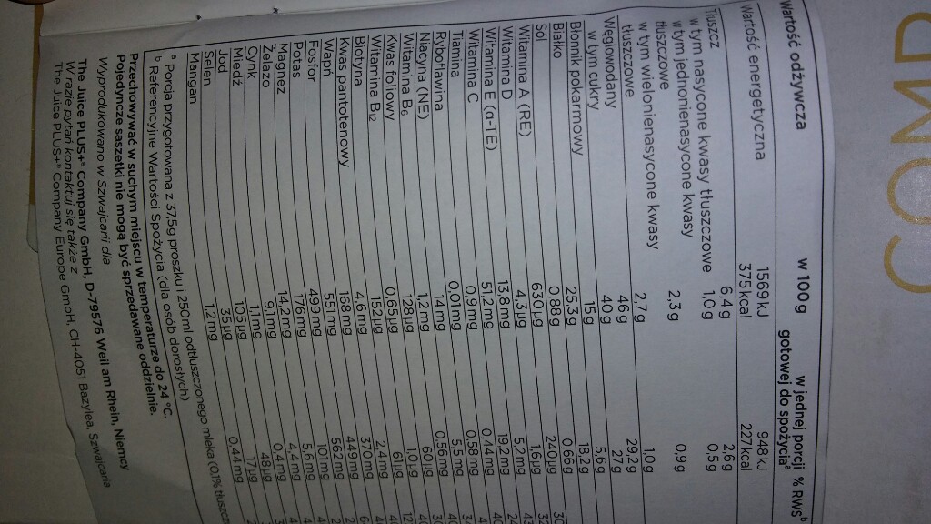 Juice Plus koktajle 7353266877 oficjalne archiwum Allegro