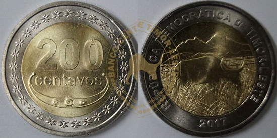 TIMOR 200 centavos bimetal