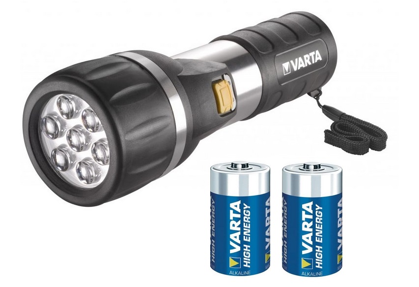 MOCNA LATARKA VARTA 7x LED 2x R20 latarki KRAKÓW !