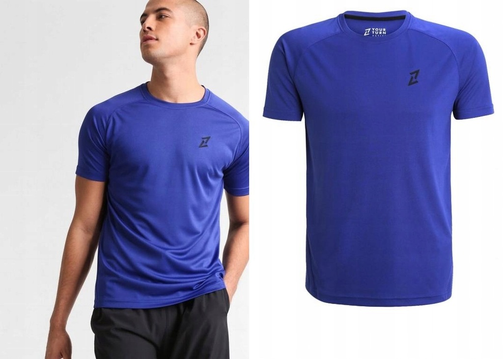 J005A16 SPORTOWY T-SHIRT LOGO YOUR TURN ACTIVE XXL