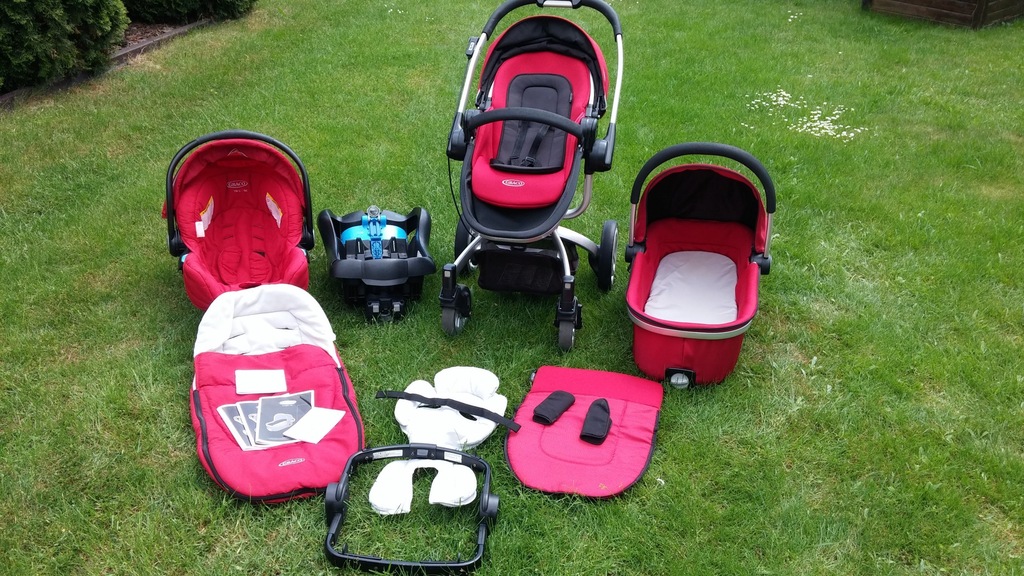 Wózek Graco Symbio go 4w1 chilli red