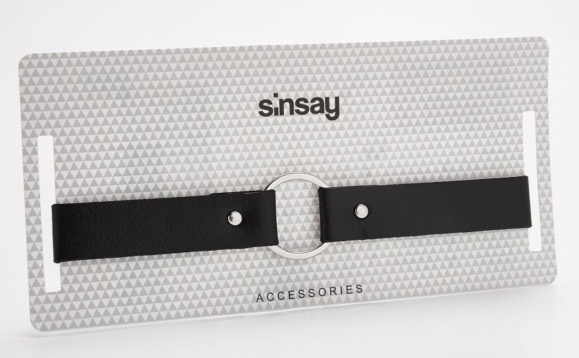 NASZYJNIK, CHOKER Z EKOSKÓRY, OBROŻA, SINSAY