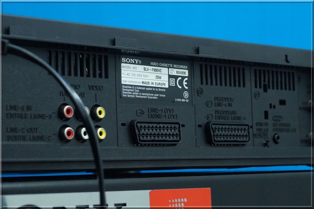 MAGNETOWID SONY SLV-F990 ZADBANY HIFI STEREO GWAR