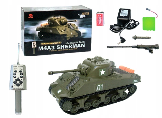 Czołg RC Sherman M4A1 3841-1 1:30 Heng Long