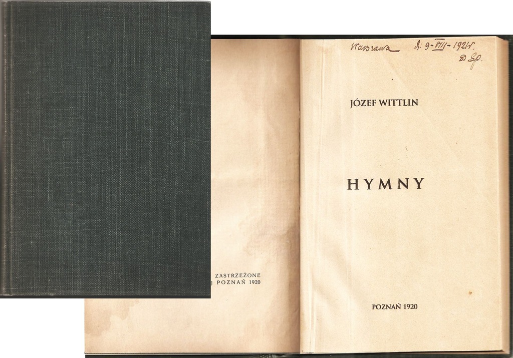 Hymny 1920 Poznań Józef Wittlin oblężenie Lwowa
