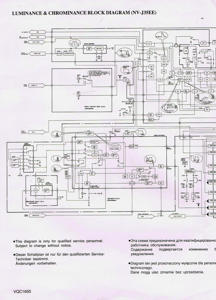Magnetowid Panasonic NV-J35EE schemat , diagram