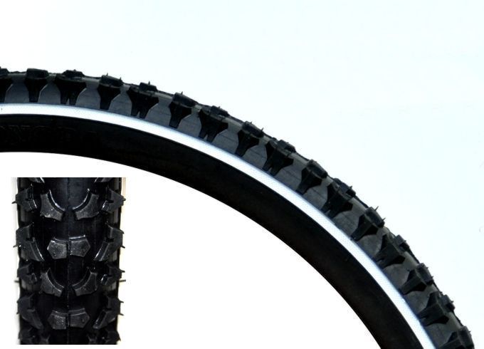 Opona 16 cali 16x2.125 (57-305) z BIAŁYM PASKIEM