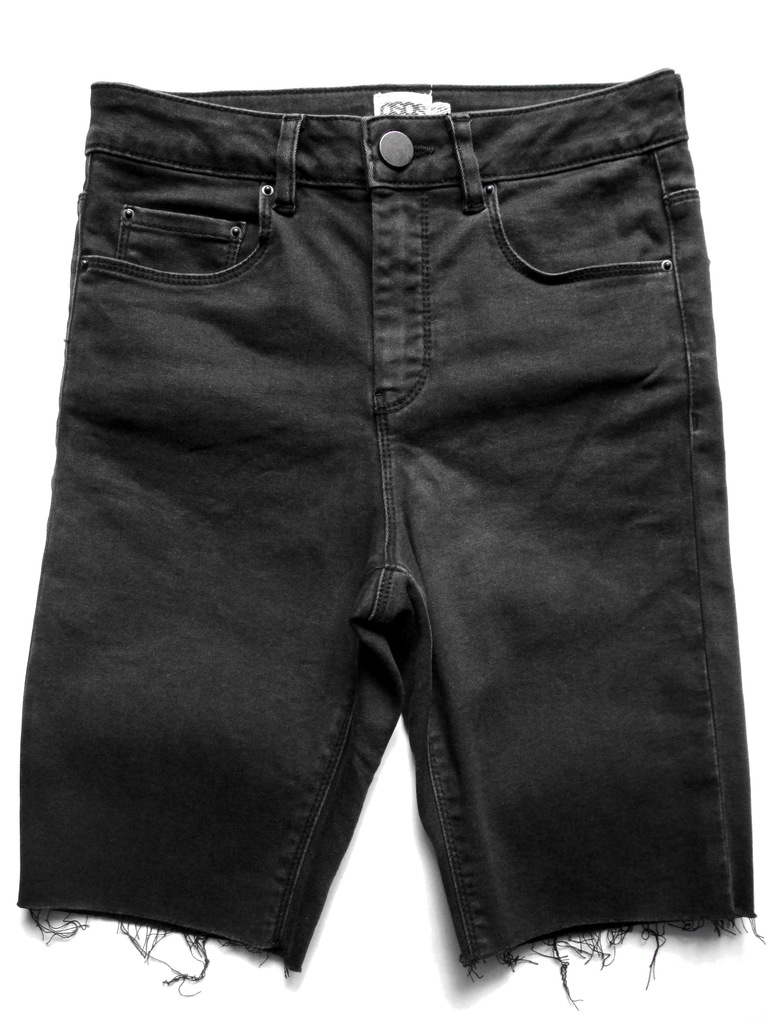 ASOS Spodnie jeansy krótkie S 36 z wysokim stanem