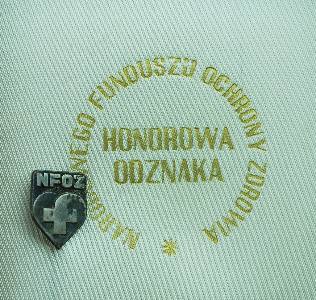 Medal Odznaka Narodowy Fundusz Ochrony Zdrowia 7558521782 Oficjalne Archiwum Allegro 1143