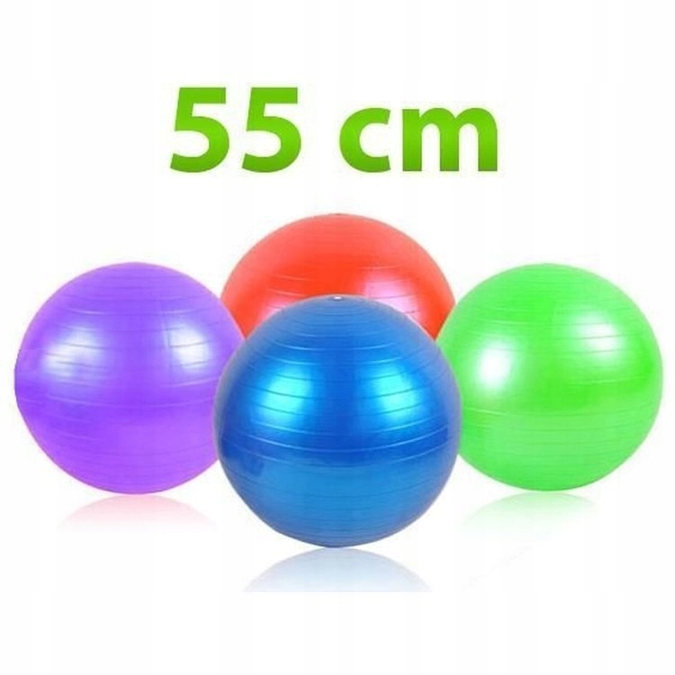 ISO TRADE Piłka Gimnastyczna Mix Kolorów 55 cm + P