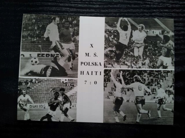 MECZ POLSKA HAITI 7 0 1974 R PIŁKA NOŻNA [22100]