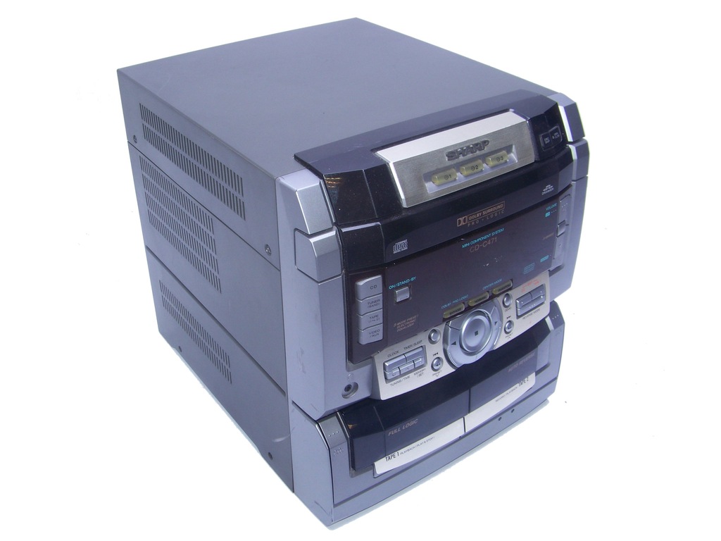 WIEŻA SHARP CD-C471 TUNER AUX MAGNETOFON 5.1 - 7354321767