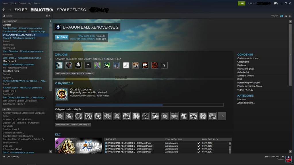Konto steam/PUBG/CS:GO/Xenoverse 2/Rainbow six(70)
