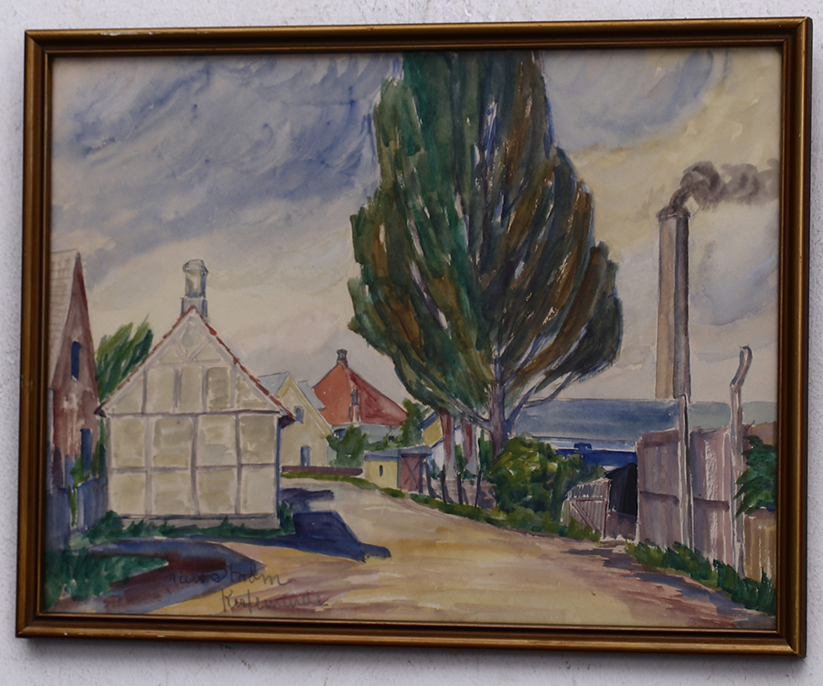 Niels Strom (1903-1971) piękny obraz, znany malarz