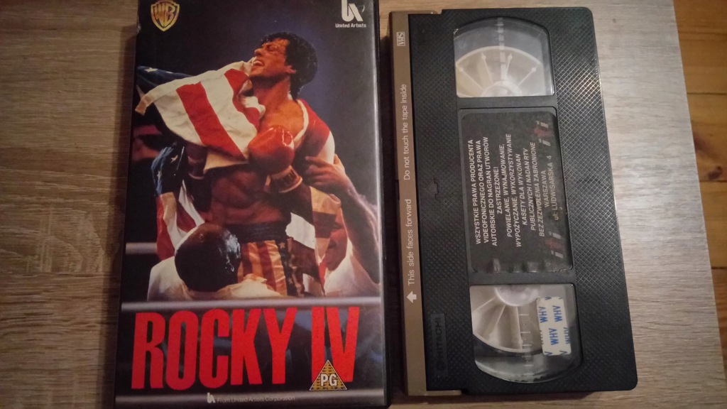Kaseta VHS Rocky IV Stallone Warner Home Lektor PL